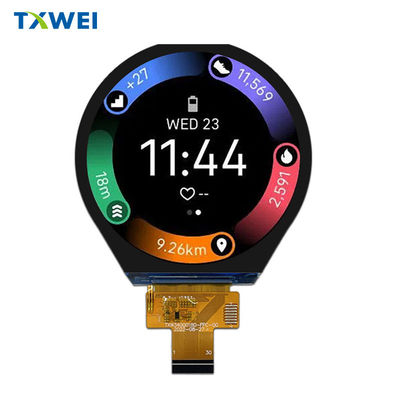 3.4 cali okrągły pełnokolorowy ekran TFT LCD, dostosowany do dotyku
