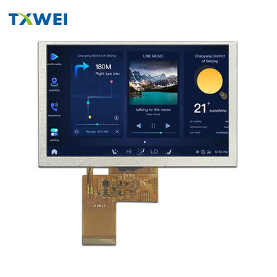 5-calowy wyświetlacz TFT LCD z interfejsem RGB IPS pełny widok 800 * 480 wysokiej rozdzielczości TFT capacitive touch