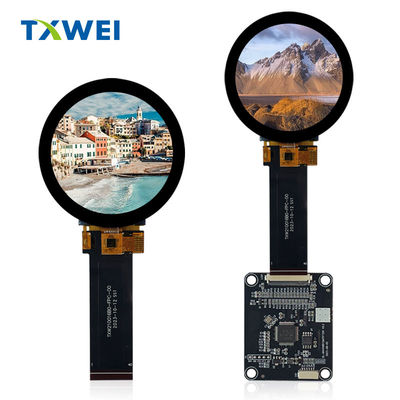 2.1-calowy 480 * 480 Okrągły wyświetlacz TFT LCD HDMI Płyty sterowania z seryjnym portem interfejsu USART