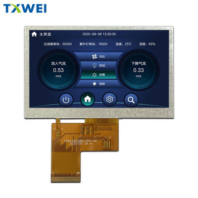 4.3-calowy 480*272 Panel wyświetlacza medycznego przemysłowego RGB Interface LCD Display Screen