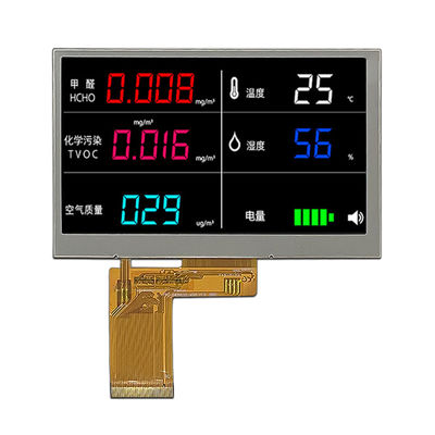dostosowany 4,3-calowy panel wyświetlacza lcd IPS tft 480xRGBx272 Rozdzielczość RGB interfejs ST7283 sterownik IC