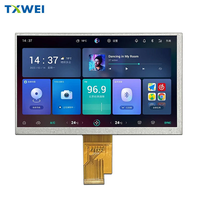 7-calowy ekran LCD nawigacji samochodowej 1024 * 600 Jasność 450cd/m2 Panel przyrządów motocykla